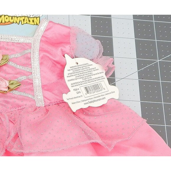 Teddy Mountain Pink Fairy Princess Dress And Hair Bow Rose Netting 16 Inch Bear - Picture 3 of 8